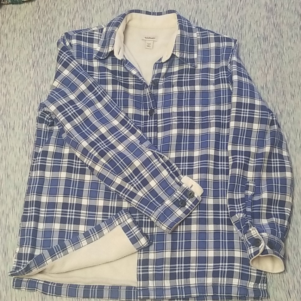 LLBean Fleece lined shirt